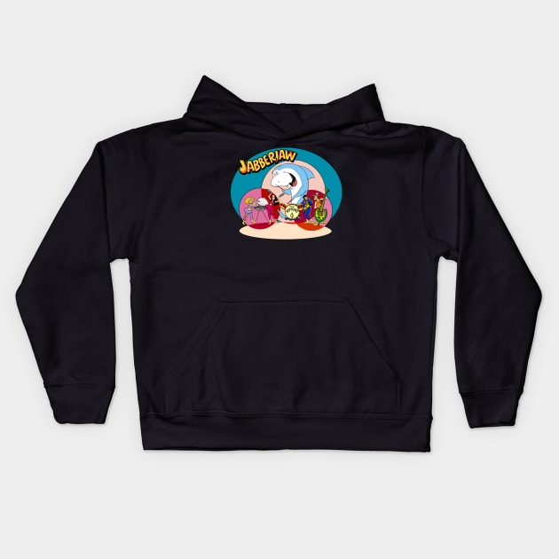 Jabberjaw Kids Hoodie by BigOrangeShirtShop